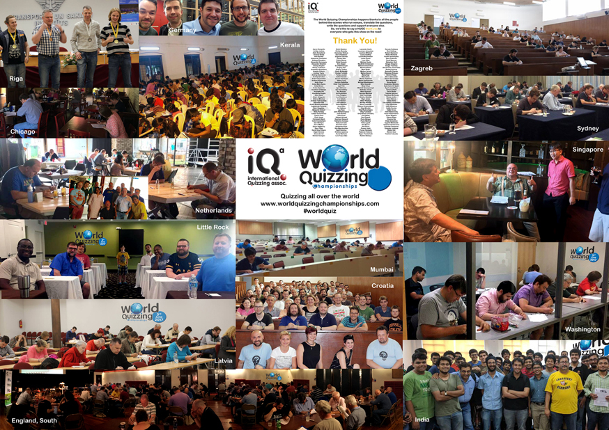 World Quizzing Championships photo montage